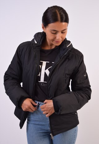 VINTAGE CHAMPION PADDED JACKET BLACK