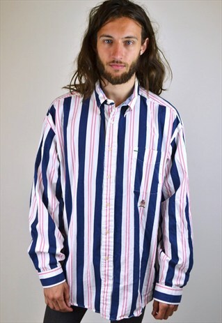 VINTAGE 90'S TOMMY HILFIGER STRIPED SHIRT