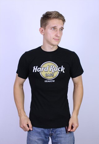 VINTAGE HARD ROCK CAFE KRAKOW T-SHIRT PRINT