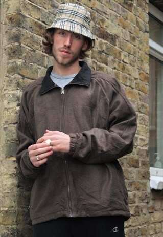 OVERSIZED RETRO / 90'S / COLUMBIA / BROWN FLEECE