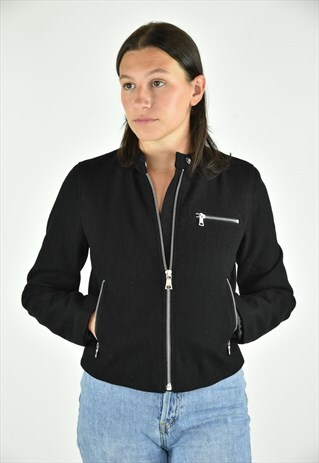 VINTAGE 90'S GAP BLACK JACKET SMALL