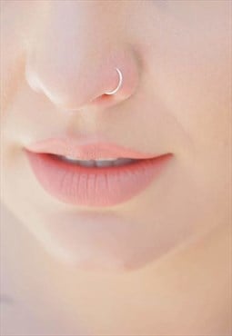Classic Silver Nose Ring 8mm Unisex