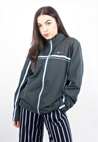 90'S RETRO GREY TRACK JACKET