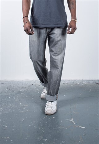 VINTAGE GREY LEVI'S 501 PAINT JEANS