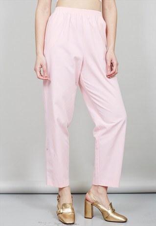 VINTAGE 90'S BLUSH COTTON JOGGERS/TROUSERS