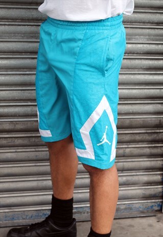 NIKE JORDAN BLUE TRAINING SHORTS