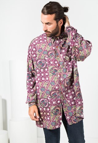 VINTAGE 80'S LONG SLEEVE SHIRT / S1628