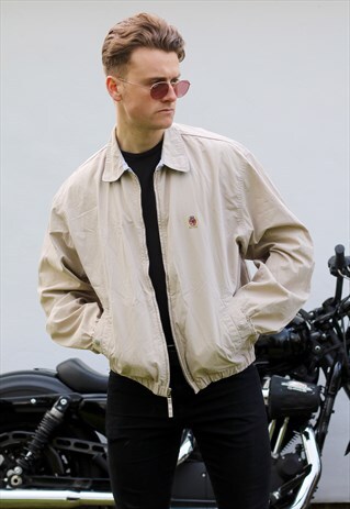 TOMMY HILFIGER USA SLATE VINTAGE HARRINGTON JACKET