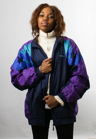 ADIDAS 1980S PADDED SHELL-SUIT WINDBREAKER JACKET