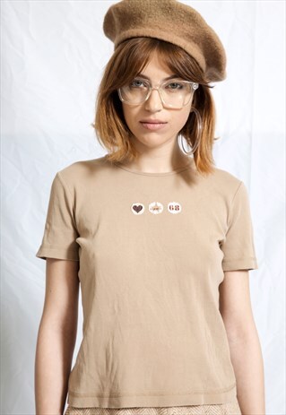 CREAM ARMY STAR VINTAGE TEE