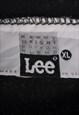 BLACK 90'S LEE COLLEGE SWEATSHIRT - XLARGE