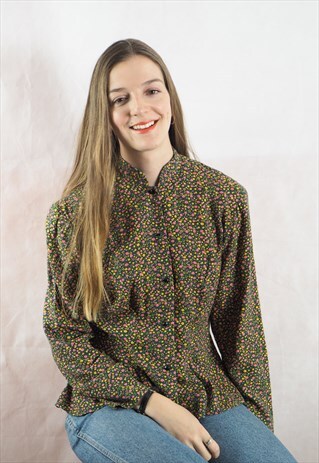 VINTAGE TINY FLORAL PRINT SHIRT