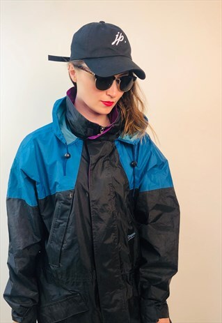 COMPASS SAILING USA BLUE JACKET WINDBREAKER VINTAGE RETRO