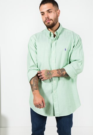 VINTAGE 80S POLO RALPH LAUREN SHIRT / 0080 / 305-5