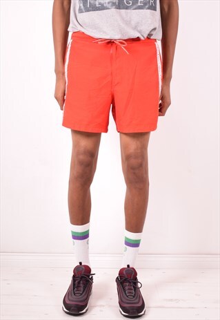 CALVIN KLEIN MENS VINTAGE SHORTS MEDIUM RED 90S