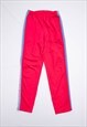 VINTAGE 80S CONTRAST PINK WIDE LEG LAYERED SPORTS TROUSERS S