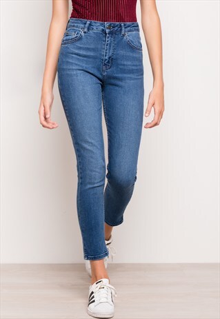 SUBDUED CIGARETTE HIGH WAIST JEANS