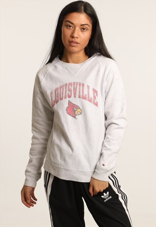 VINTAGE CHAMPION LOUISVILLE PRINTED SWEATSHIRT