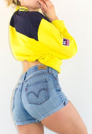 VINTAGE 80'S STRETCHY STONEWASH LEVI MID RISE JEANS