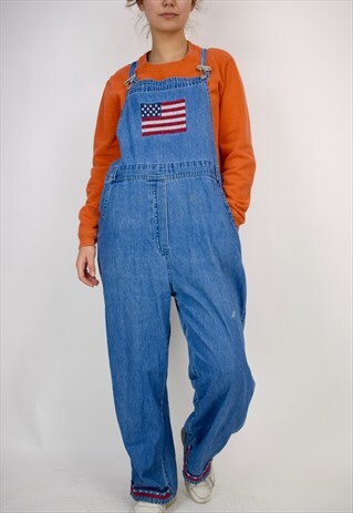 VINTAGE 90'S DENIM DUNGAREES