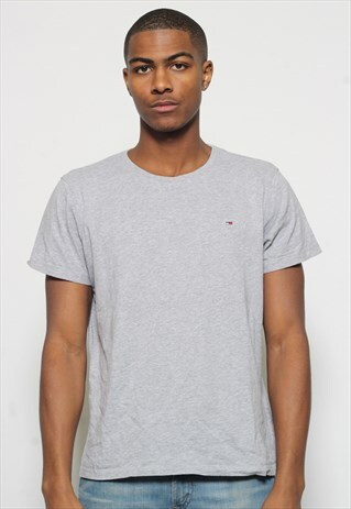 VINTAGE TOMMY HILFIGER LOGO T-SHIRT GREY
