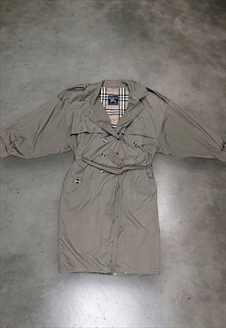 Vintage 1990s Burberry Lined Trench Coat 