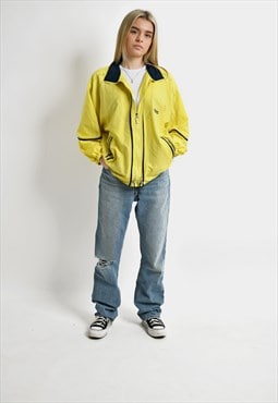 Y2K yellow windbreaker lightweight sport shell jacket 00s