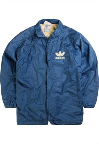 VINTAGE 90'S ADIDAS WINDBREAKER JACKET RETRO FULL ZIP UP