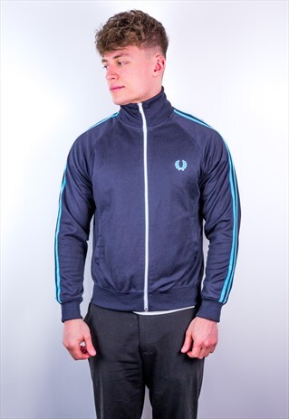 VINTAGE FRED PERRY JACKET IN BLUE