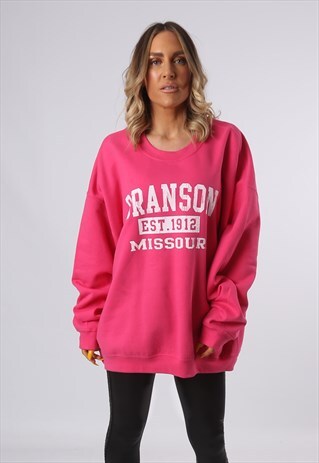SWEATSHIRT JUMPER OVERSIZED MISSOURI LOGO UK 22 - 24 (ODD)