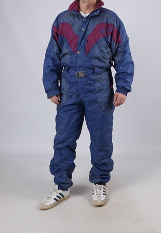 VINTAGE ETIREL FULL SKI SUIT SNOW SPORTS UK M 38" (J9G)