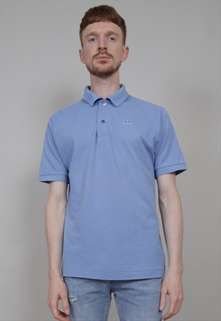 VINTAGE 90'S KAPPA BLUE POLO T-SHIRT
