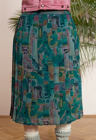 VINTAGE ACCORDION SKIRT BY DELMOD INTERNATIONAL