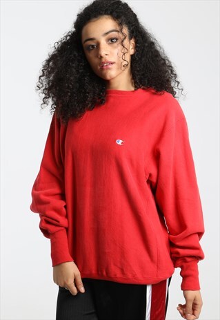 90S CHAMPION REVERSE WEAVE EMBROIDERED LOGO SWEATSHIRT