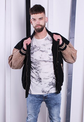 VINTAGE 90S VARSITY BOMBER JACKET AMERICAN/USA JACKET UNISEX