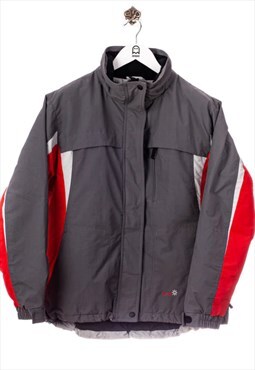 Reed Winter jacket color blocking look grey/red