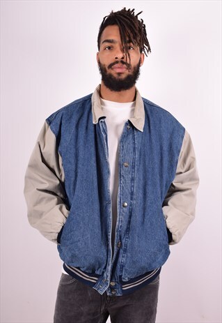 MENS VINTAGE DENIM JACKET MEDIUM BLUE 90S