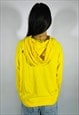 VINTAGE SIZE M DKNY HOODIE IN YELLOW