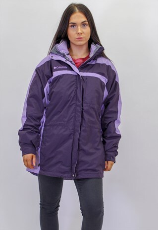 VINTAGE COLUMBIA COAT IN PURPLE XL