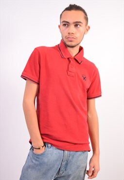 Vintage Barbour Polo Shirt Red