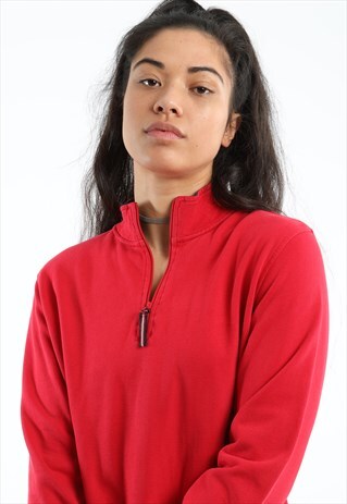 90S TOMMY HILFIGER 1/4 ZIP SWEATSHIRT
