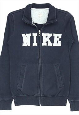 Vintage 90's Nike Sweatshirt Spellout Zip Up Heavyweight