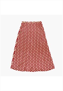 Vintage Polka Dot Midi Skirt 