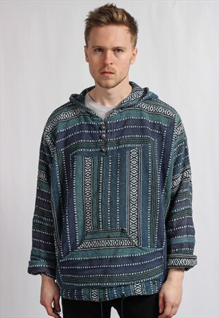 VINTAGE BAJA MEXICAN HOODIE