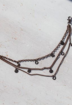 Deadstock bronze jeans pants charm chain,wallet key chain