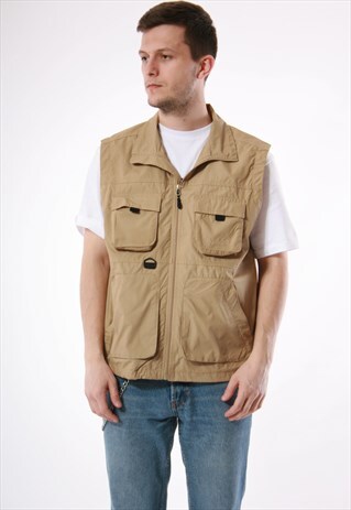 VINTAGE RARE WORKWEAR VEST GILET OLDSCHOOL WAISTCOAT 13793