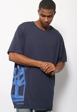 VINTAGE TIMBERLAND LOGO T-SHIRT BLUE