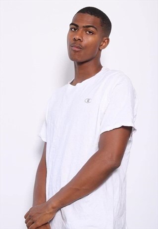 VINTAGE CHAMPION LOGO T-SHIRT WHITE