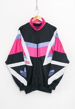 Adidas track jacket Vintage zip up multi colour XL