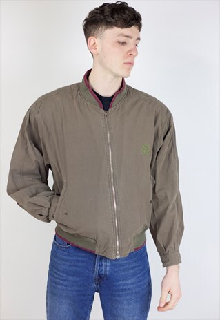 VINTAGE 90S BROWN BOMBER JACKET